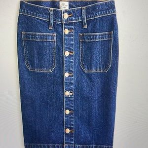 J crew denim skirt